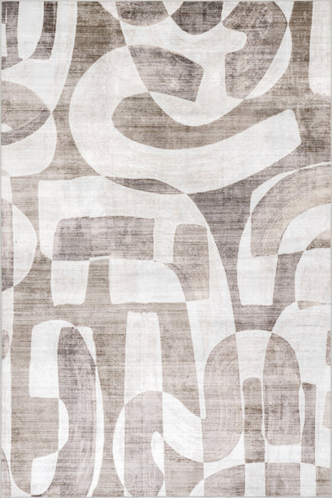 nuLOOM Waviel Abstract Washable Area Rug