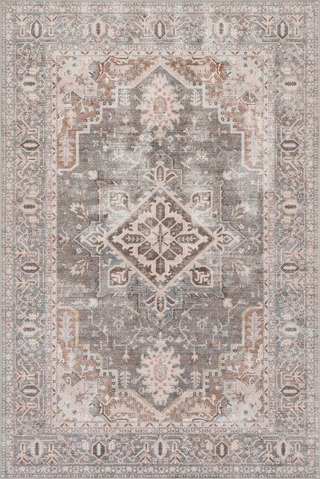 Nuloom Sereia Medallion Traditional Washable Area Rug
