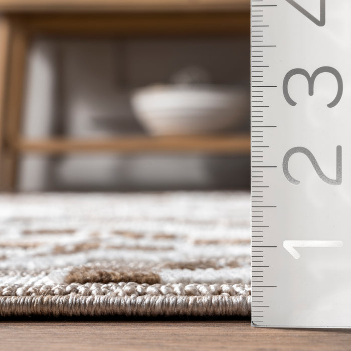 Marceline Colorful Modern Diamond Fringe Area Rug