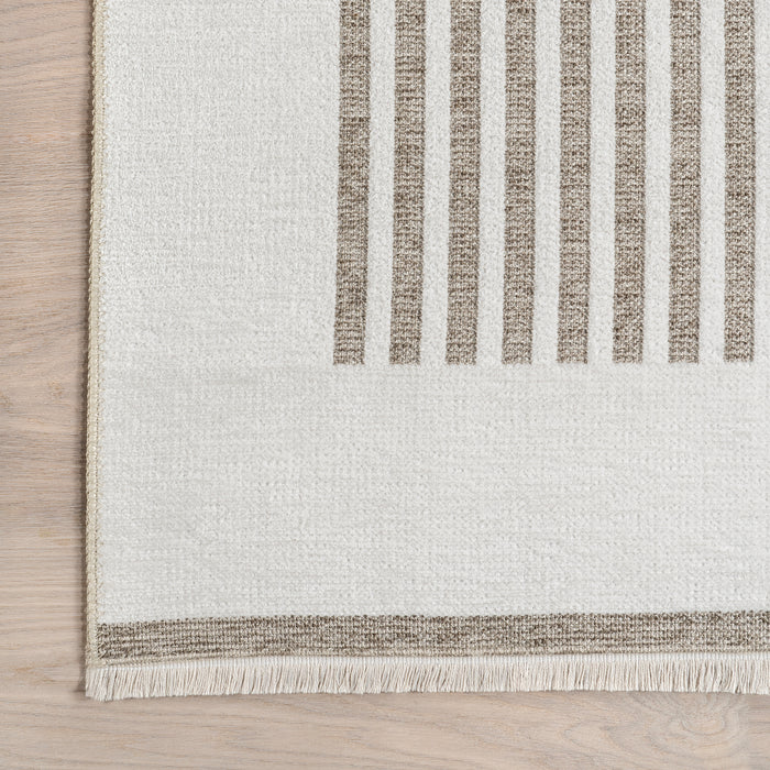 Ofeliya Geometric Reversible Machine Washable Area Rug