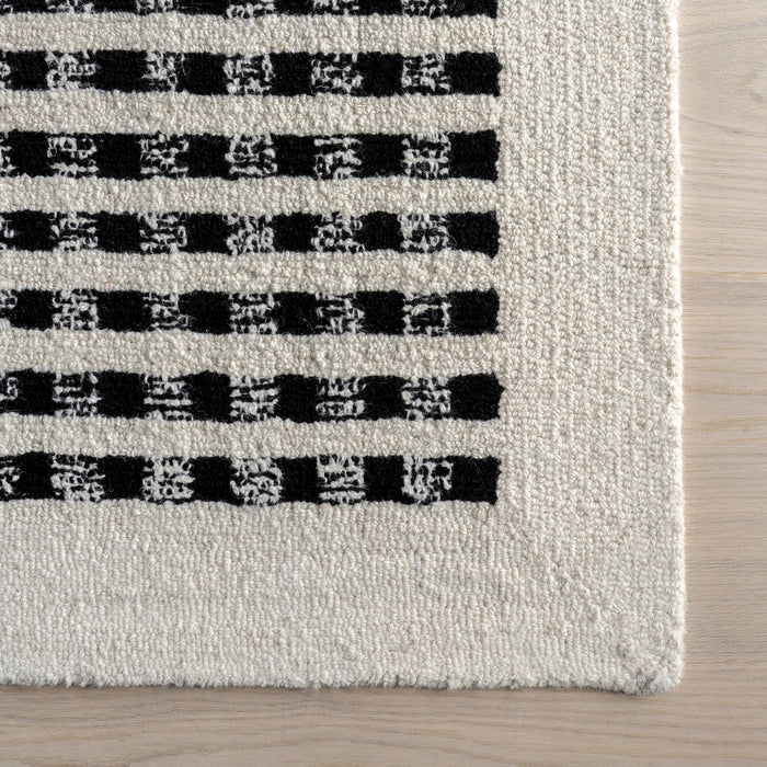 Adahlia Checkered Wool Area Rug