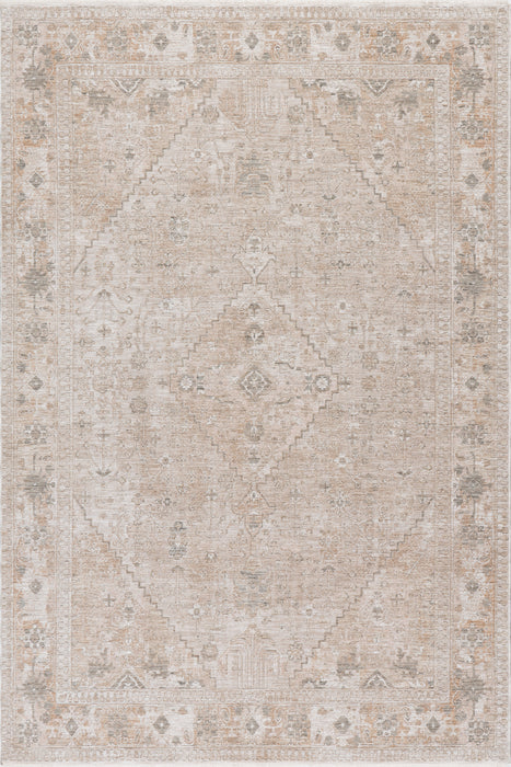 Koami Medallion Fringe Area Rug