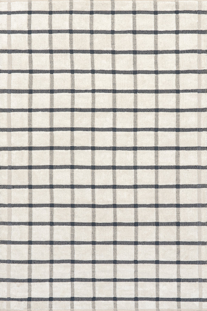 Rowena Checked Wool Area Rug — nuLOOM