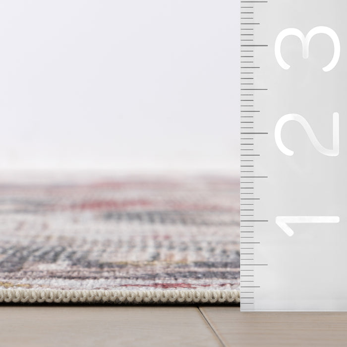 nuLOOM Eloqua SplashGuard Machine Washable Area Rug