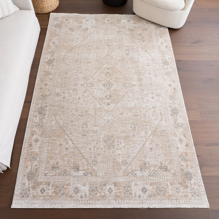 Koami Medallion Fringe Area Rug