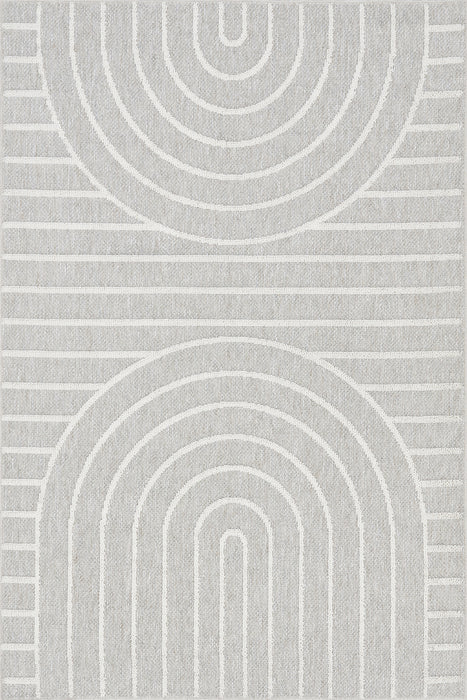 Hartlyn Modern Arches Machine Washable Area Rug