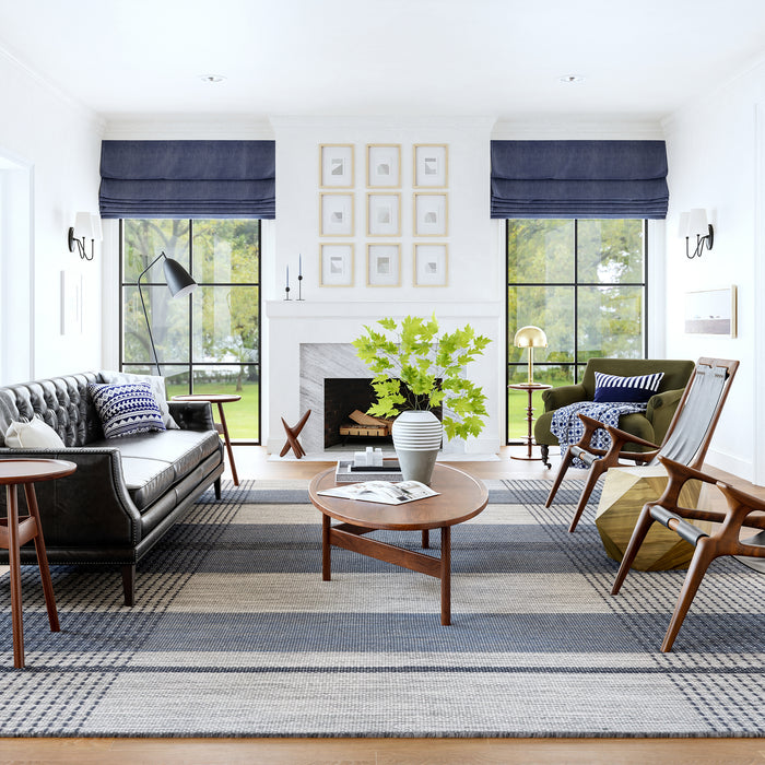 Portland Plaid Wool Area Rug