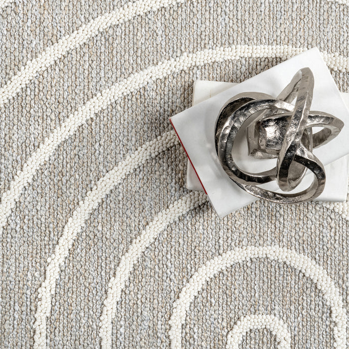 Hartlyn Modern Arches Machine Washable Area Rug