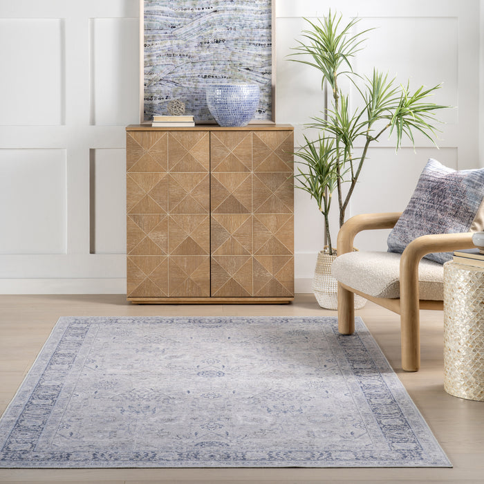 Bayberry Spill Proof Vintage Machine Washable Area Rug