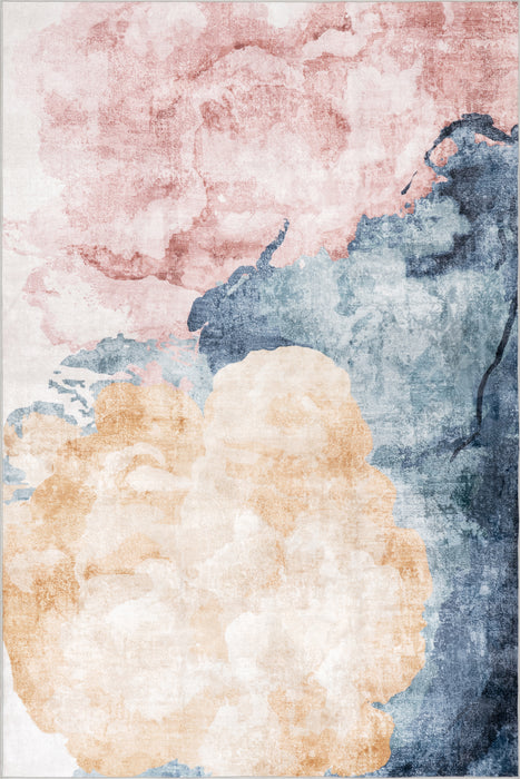 nuLOOM Sarine Abstract Washable Area Rug