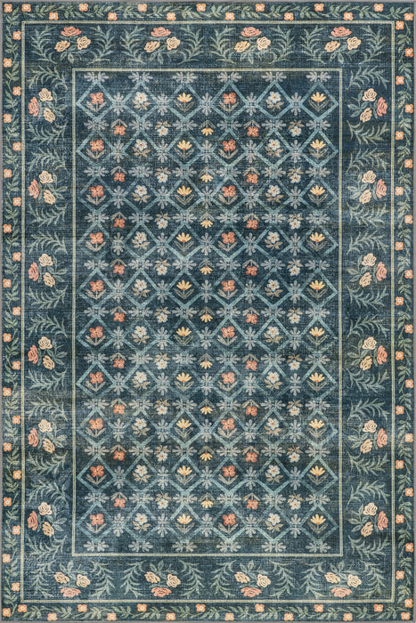 nuLOOM Valley Floral Washable Area Rug