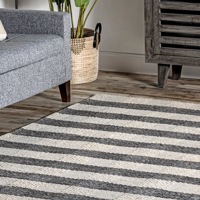 Sophie Striped Wool Area Rug