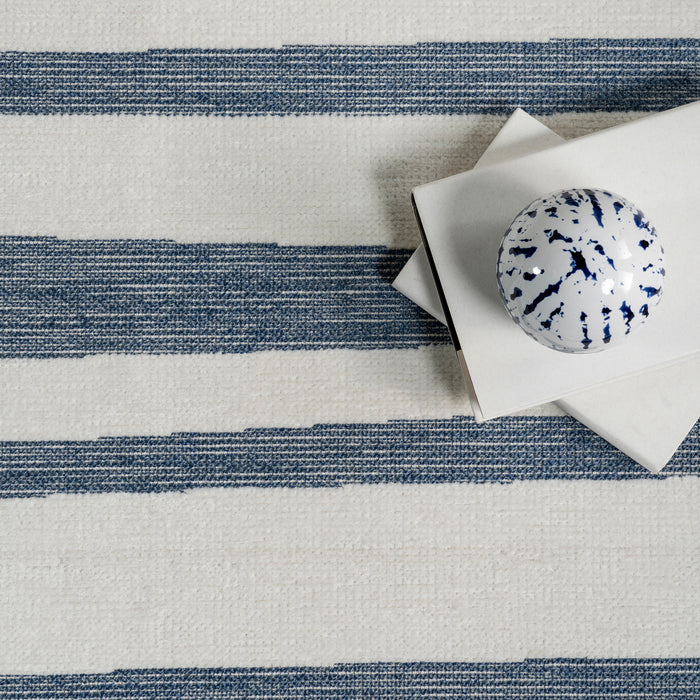 Kelcey Abstract Striped Machine Washable Area Rug