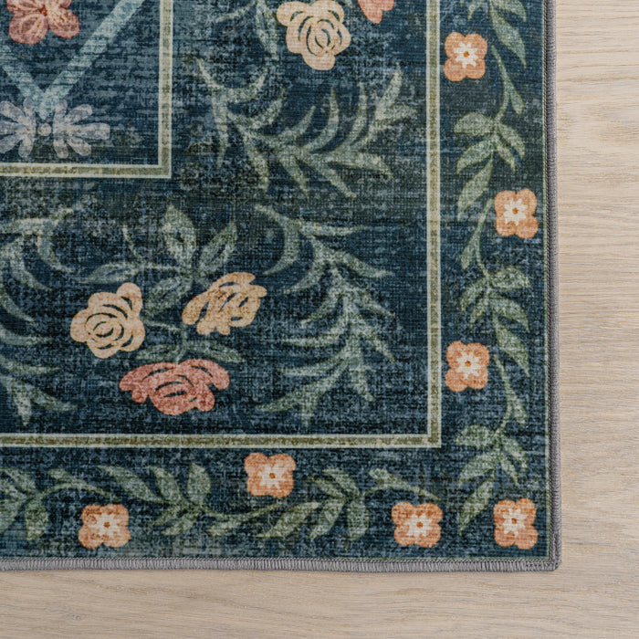nuLOOM Valley Floral Washable Area Rug