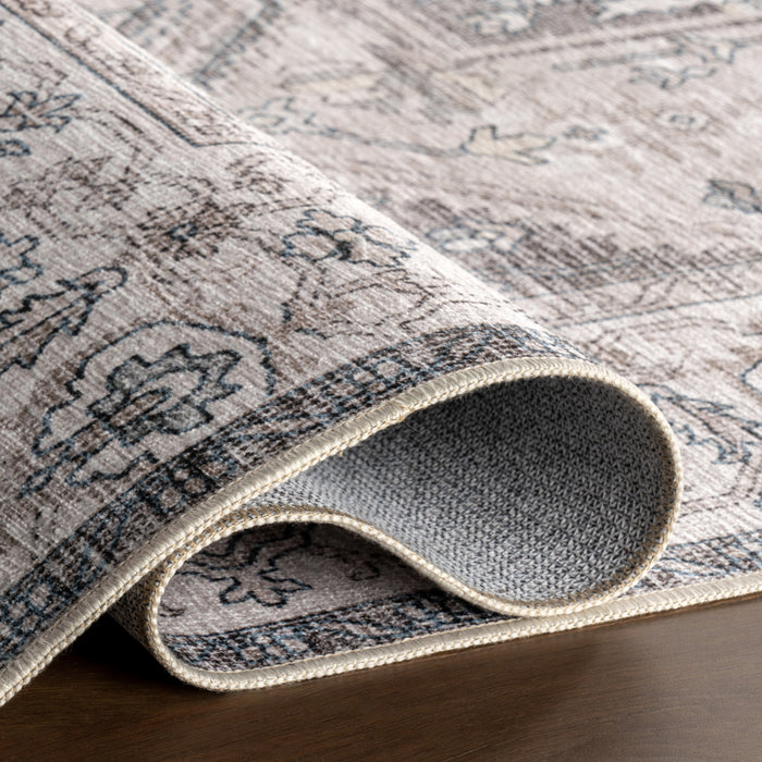 Vita SplashGuard Vintage Medallion Machine Washable Area Rug