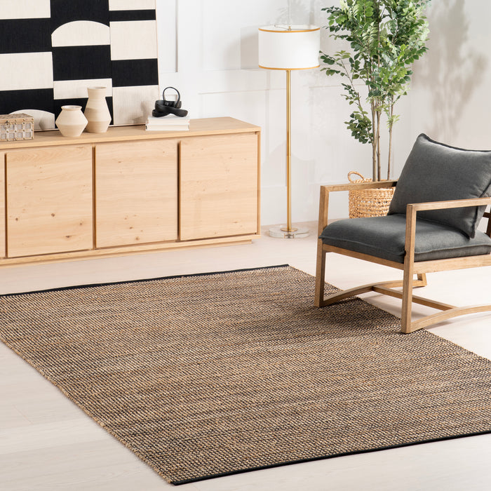 Home Conservatory Gravel Handwoven Jute Area Rug