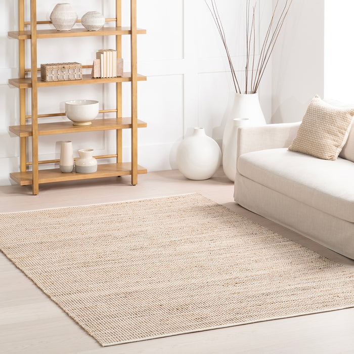 Home Conservatory Gravel Handwoven Jute Area Rug