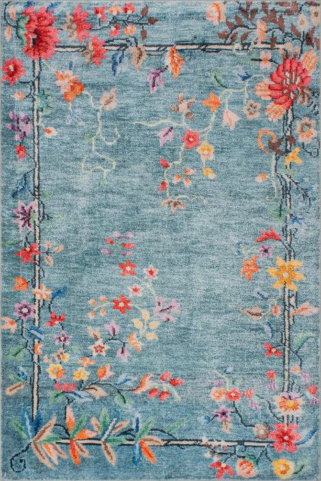 Nuloom Liorena Traditional Floral Washable Rug