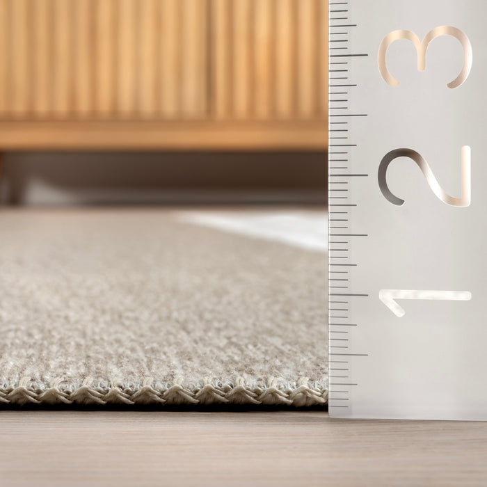 Nura Abstract Reversible Machine Washable Fringe Area Rug