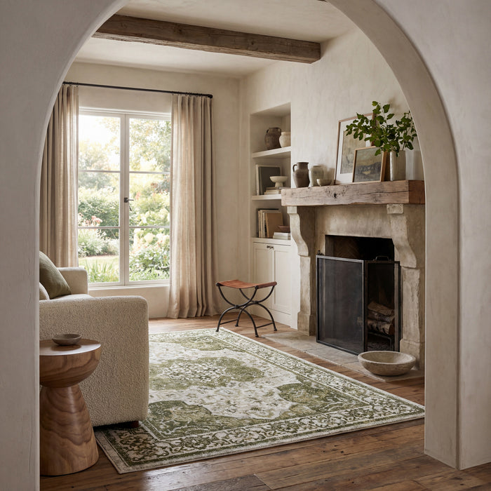 Everlee Faded Persian Machine Washable Area Rug — nuLOOM