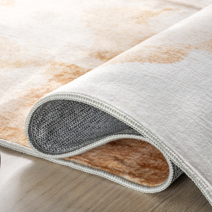 nuLOOM Sarine Abstract Washable Area Rug