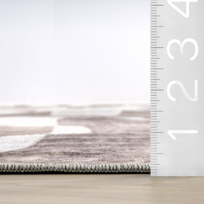 nuLOOM Waviel Abstract Washable Area Rug