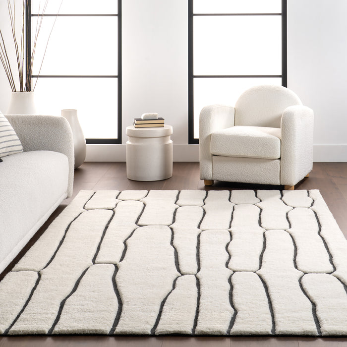 Nazco Abstract New Zealand Wool Area Rug