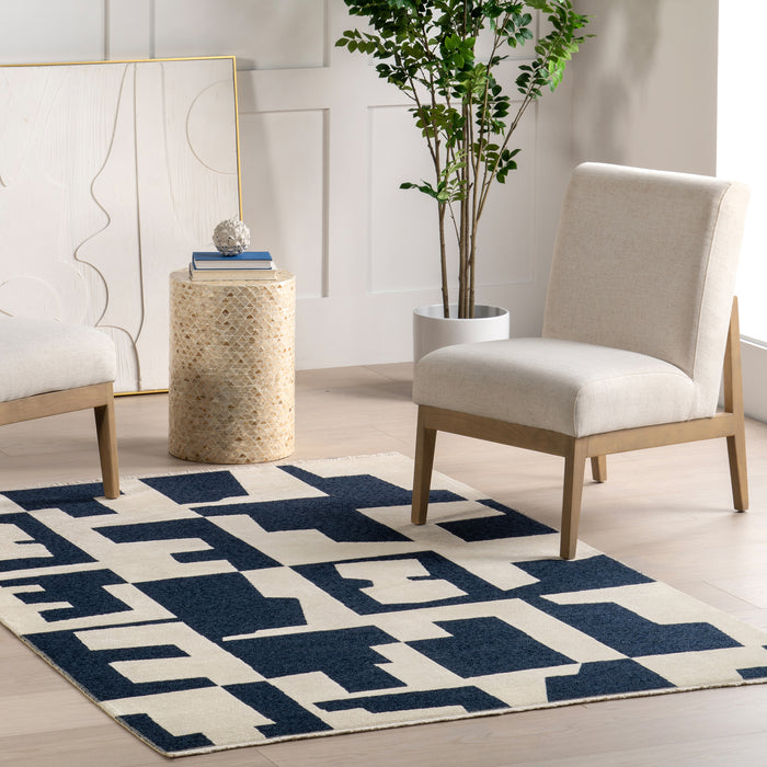 Viktoria Modern Abstract Reversible Machine Washable Area Rug
