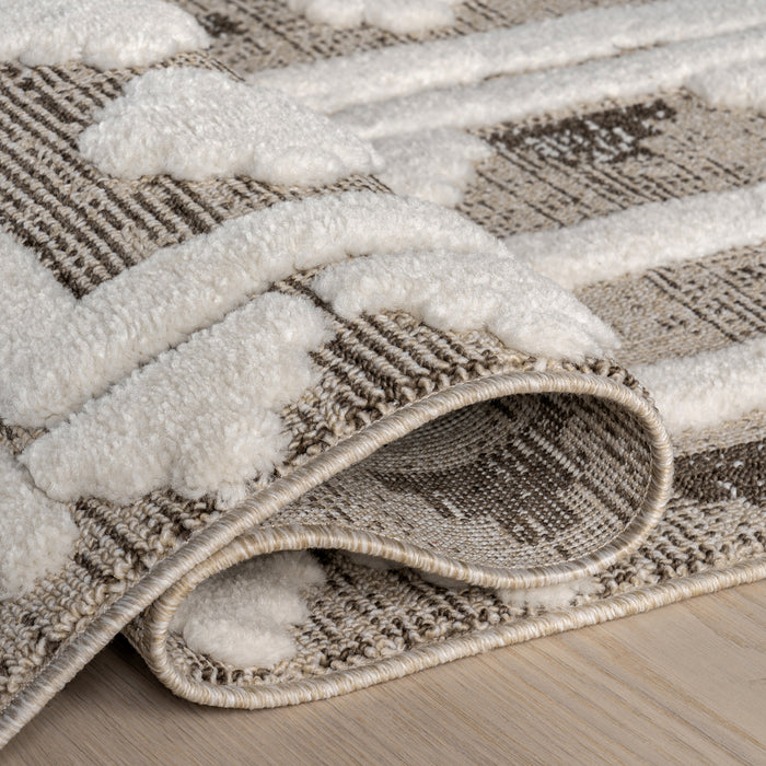 Audience Geometric Tasseled Area Rug