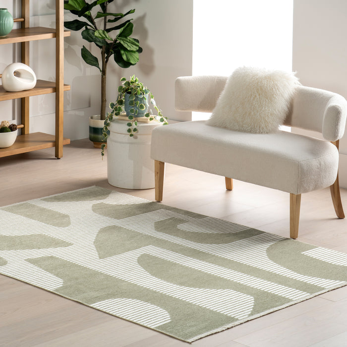 Grania Modern Abstract Reversible Machine Washable Area Rug