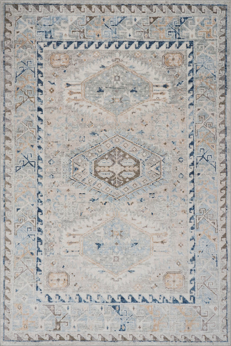 Nuloom Seraphyne Bordered Medallion Washable Rug