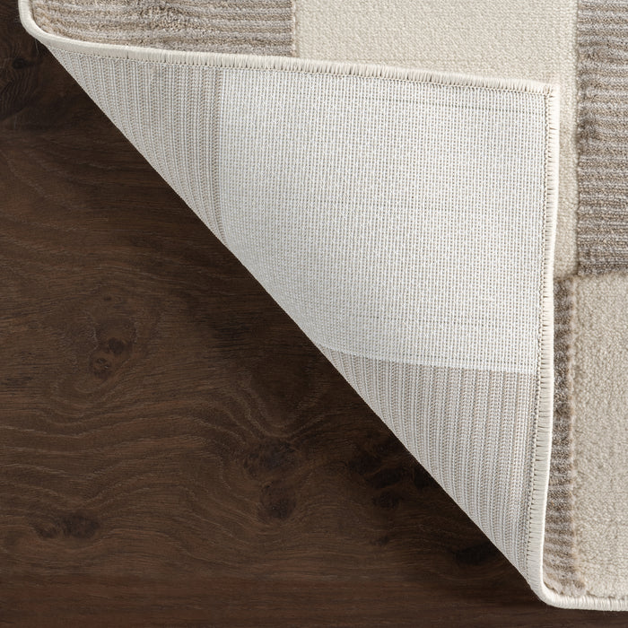 Zhuri Checkered Machine Washable Area Rug