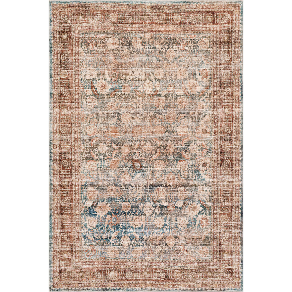 Nuloom Meyden Bordered Traditional Washable Area Rug — nuLOOM