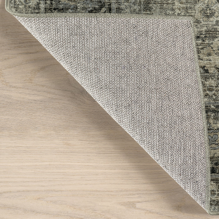 Bayberry Spill Proof Vintage Machine Washable Area Rug