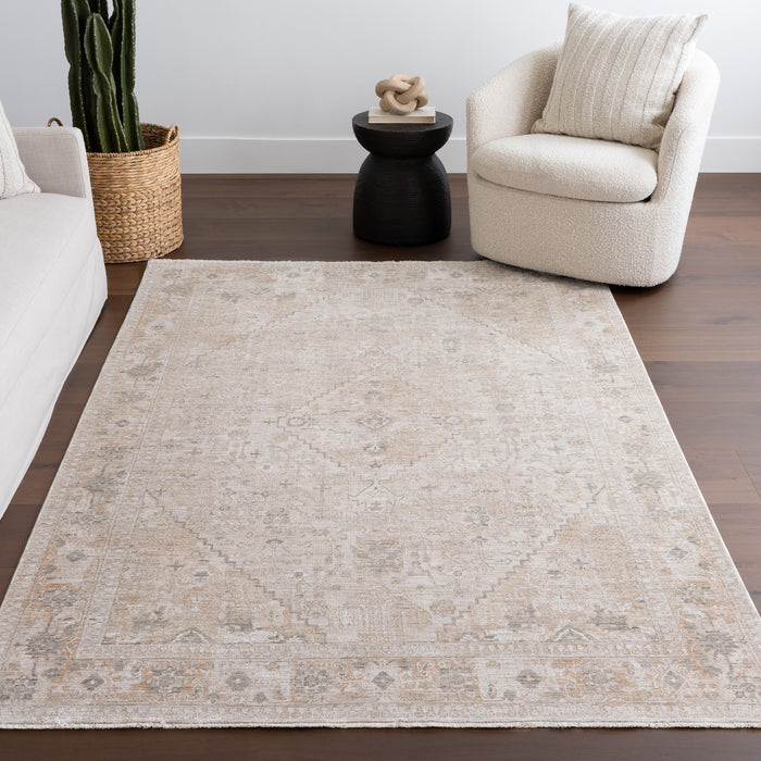 Koami Medallion Fringe Area Rug