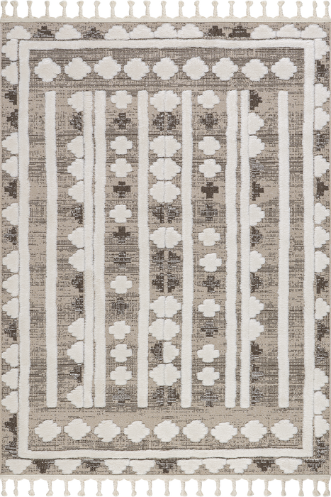 Audience Geometric Tasseled Area Rug
