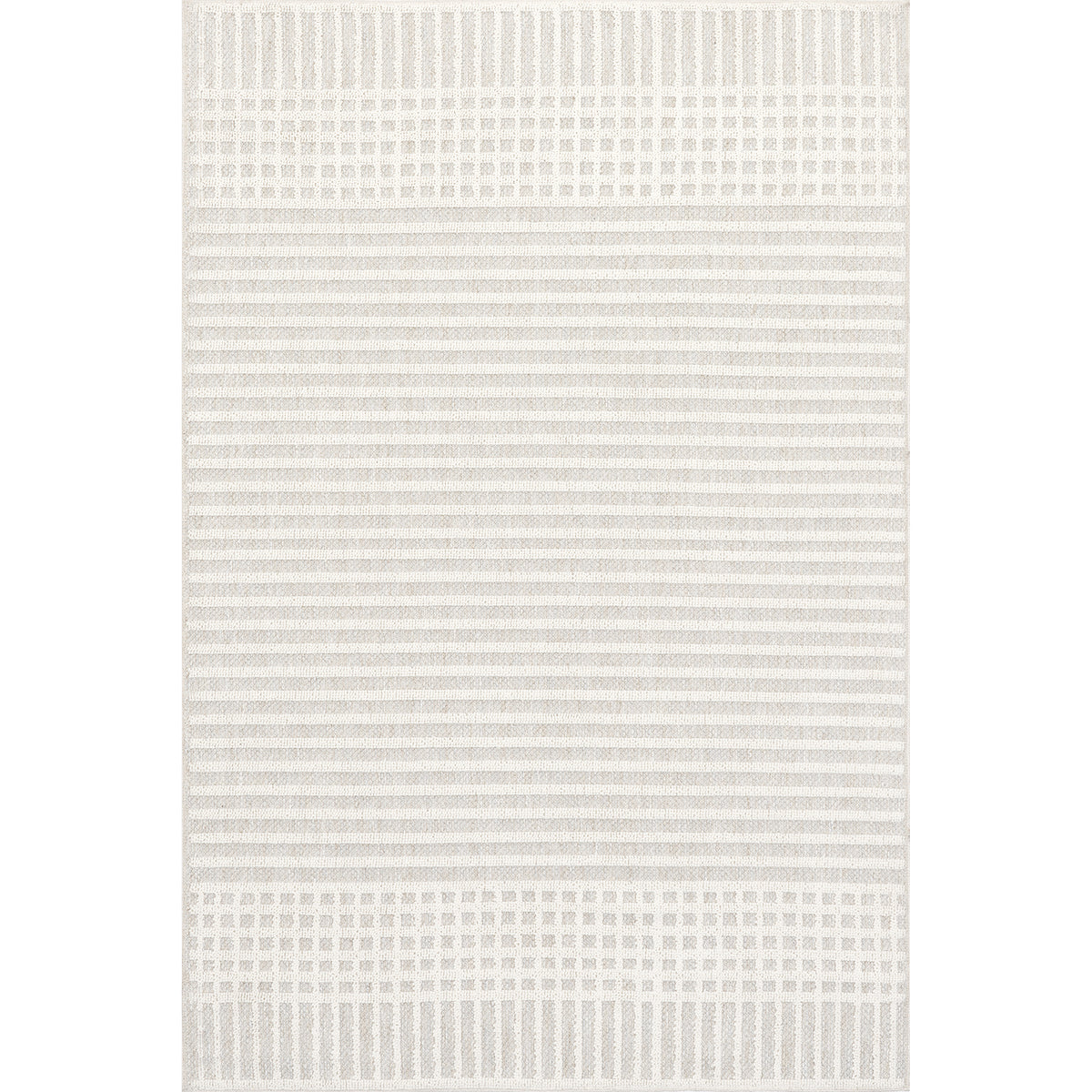 Yulia Geometric Bands Machine Washable Area Rug — nuLOOM