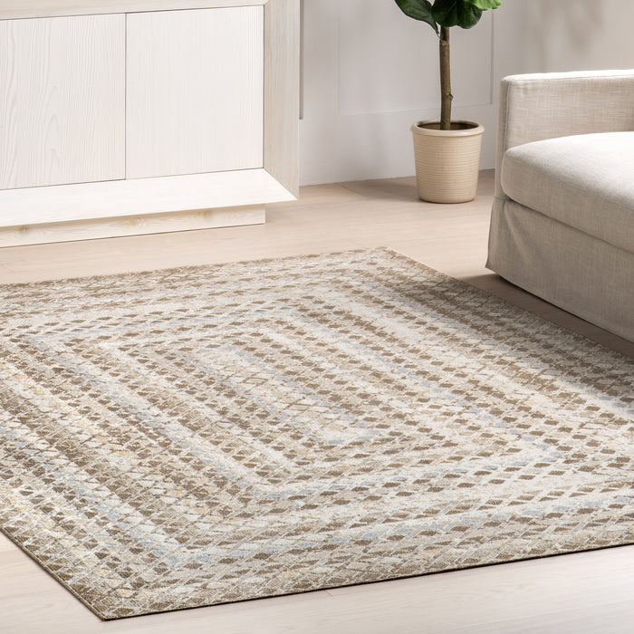 Carley Machine Washable Geometric Area Rug