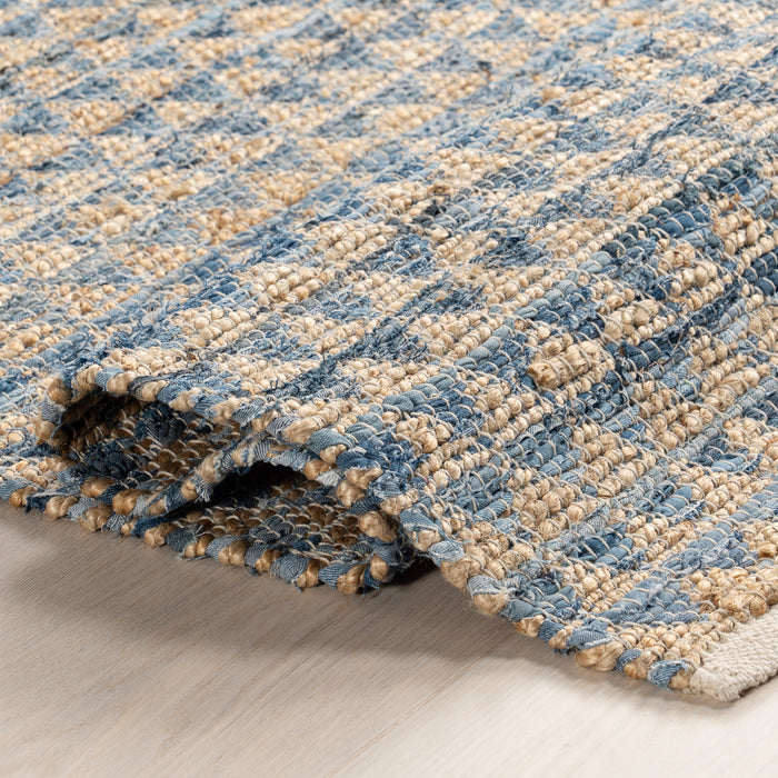 Home Conservatory Geometric Rag Handwoven Jute Area Rug