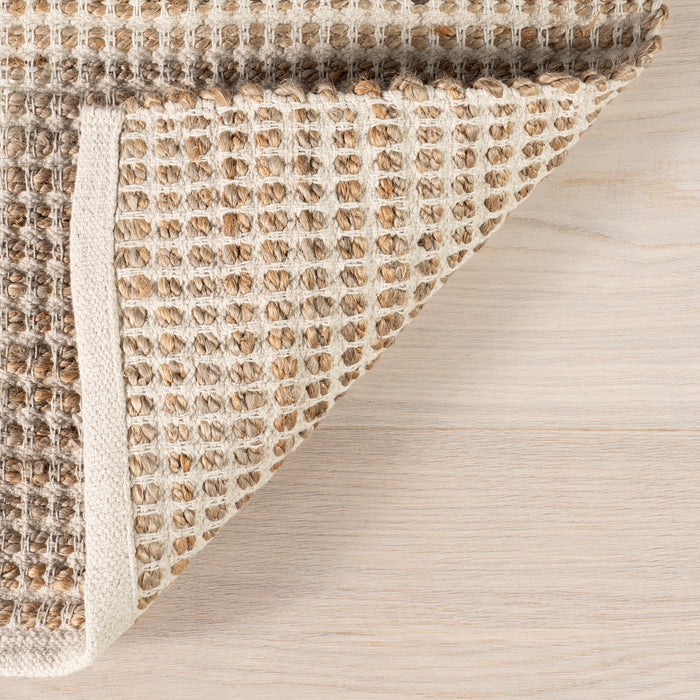 Home Conservatory Gravel Handwoven Jute Area Rug