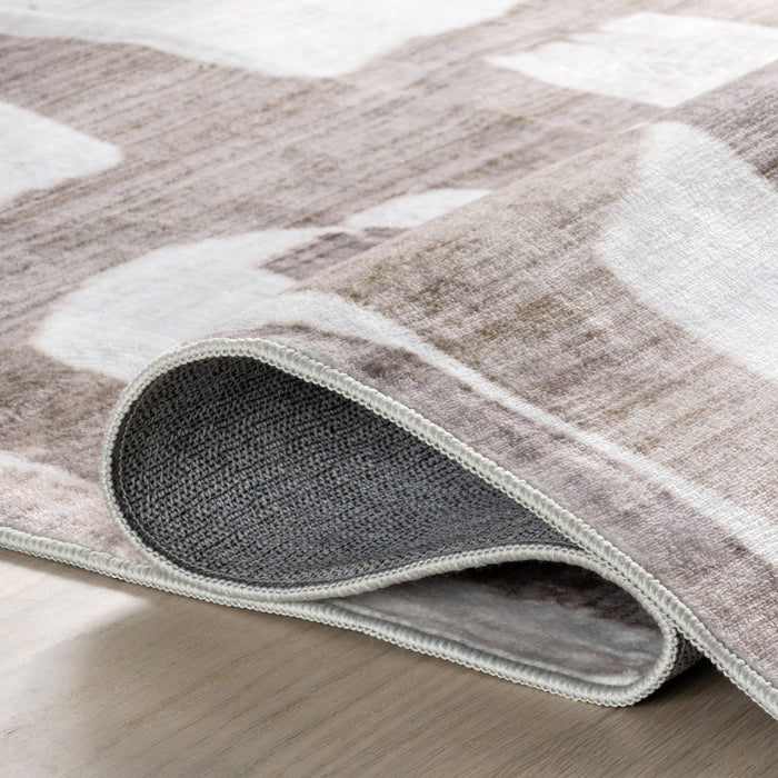nuLOOM Waviel Abstract Washable Area Rug