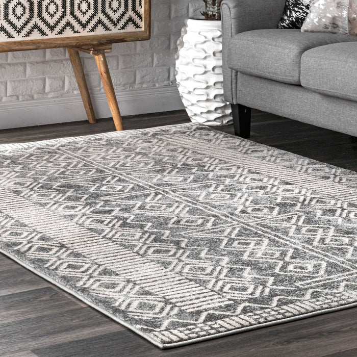 Transitional Tribal Shelly Area Rug
