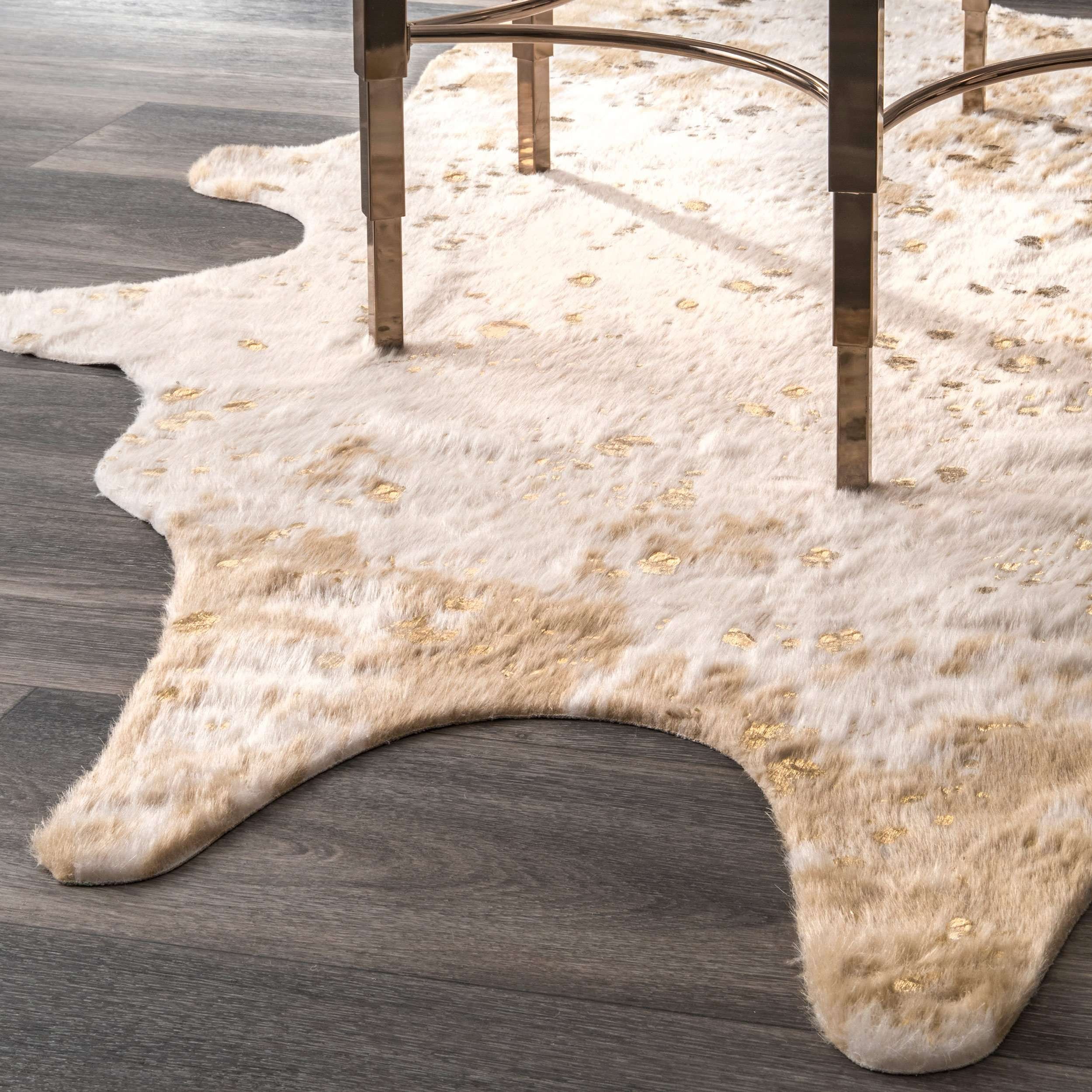 Iraida Faux Cowhide Area Rug — nuLOOM
