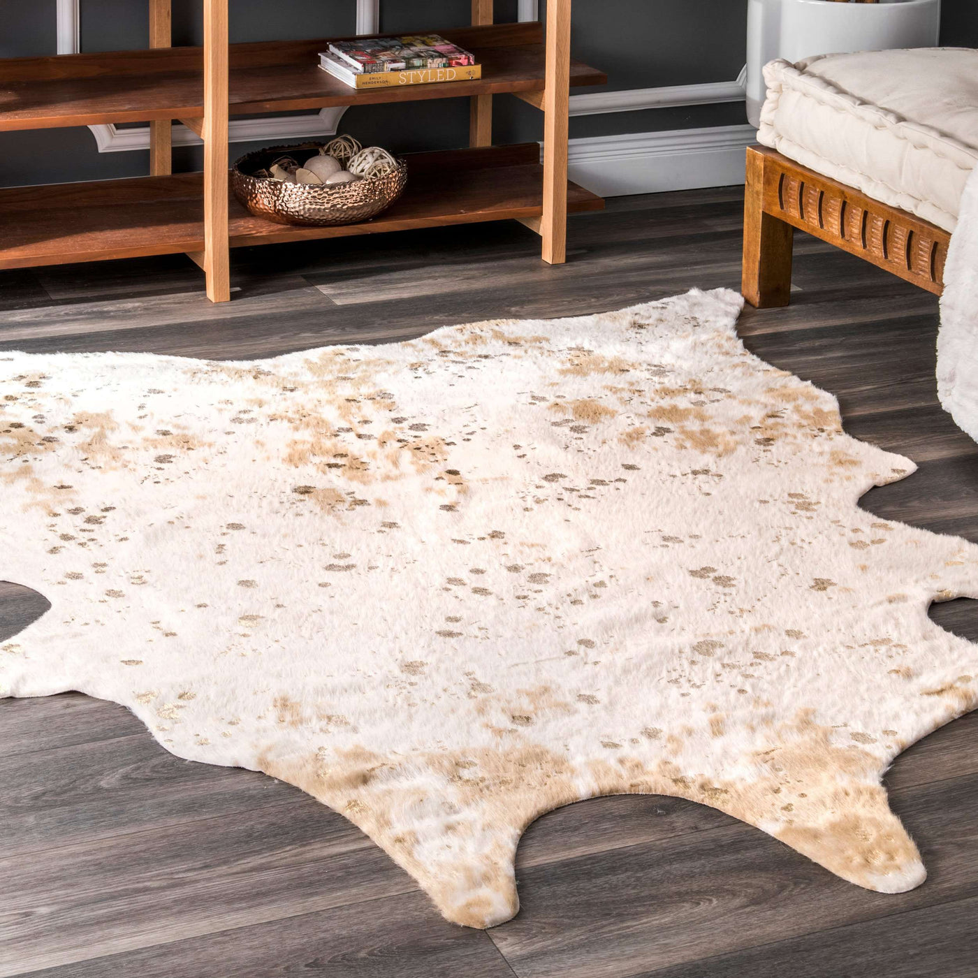 Iraida Faux Cowhide Area Rug — nuLOOM