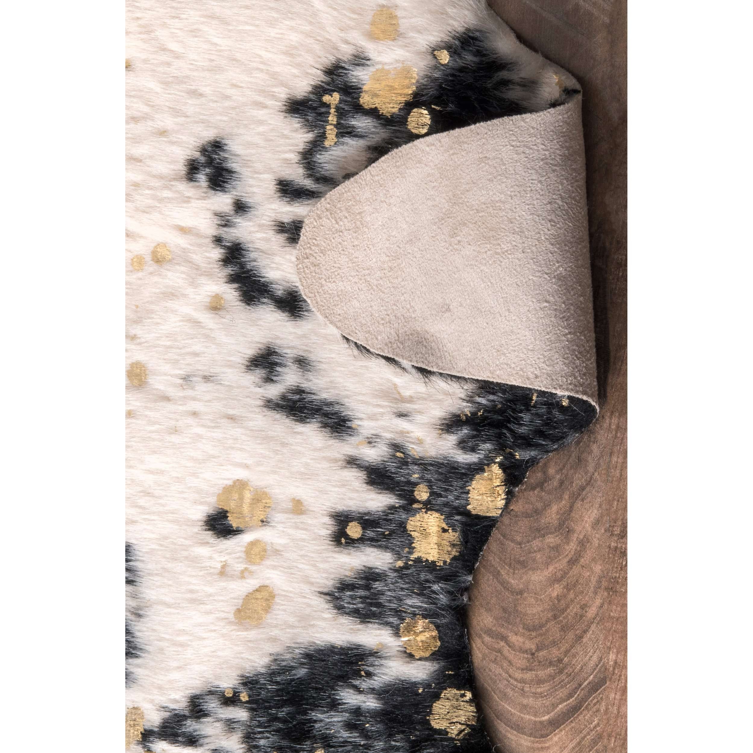 Iraida Faux Cowhide Area Rug — nuLOOM
