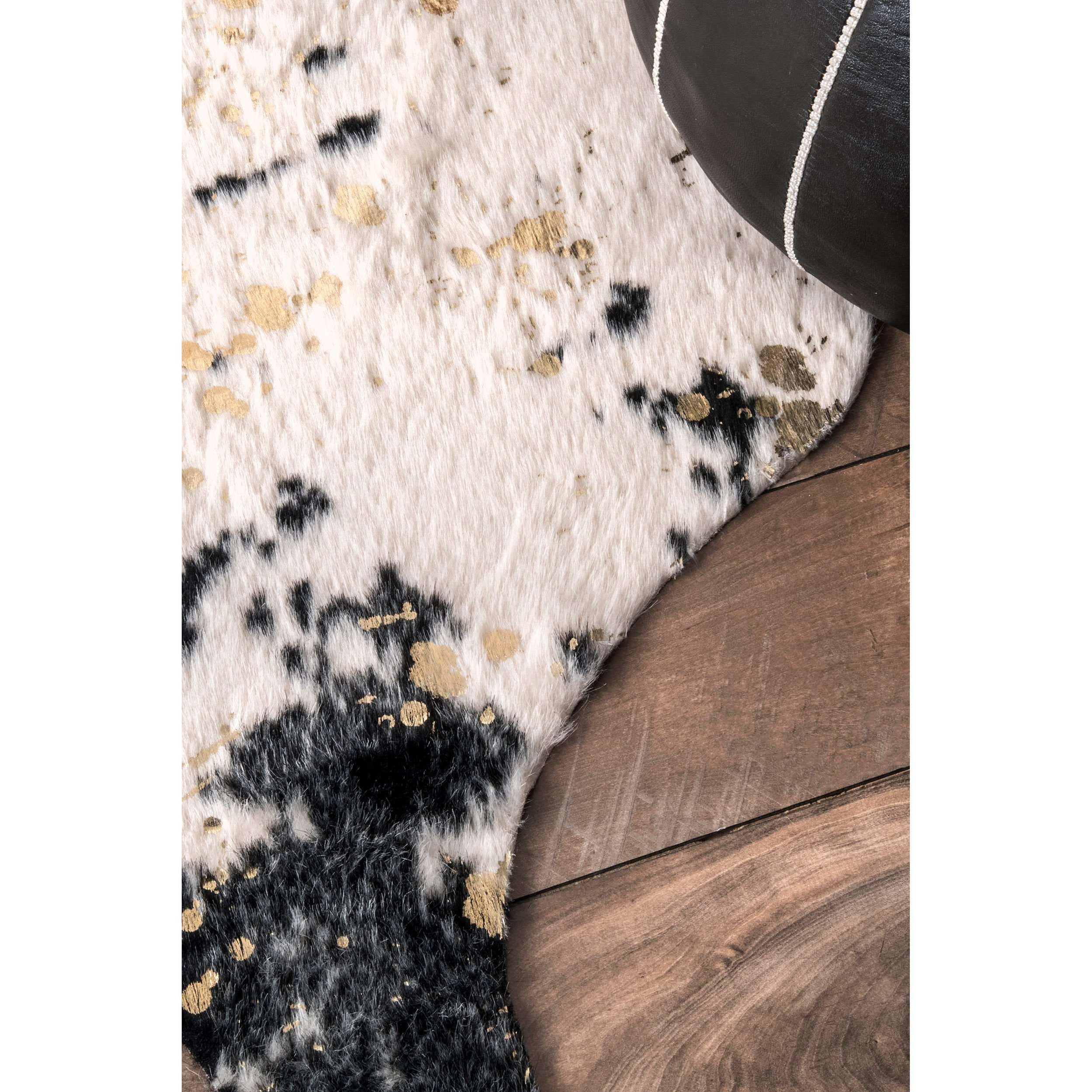 Iraida Faux Cowhide Area Rug — nuLOOM