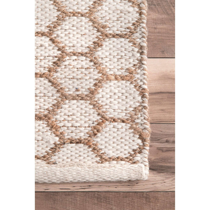 Hand Woven Reversible Honeycomb Alisha Jute