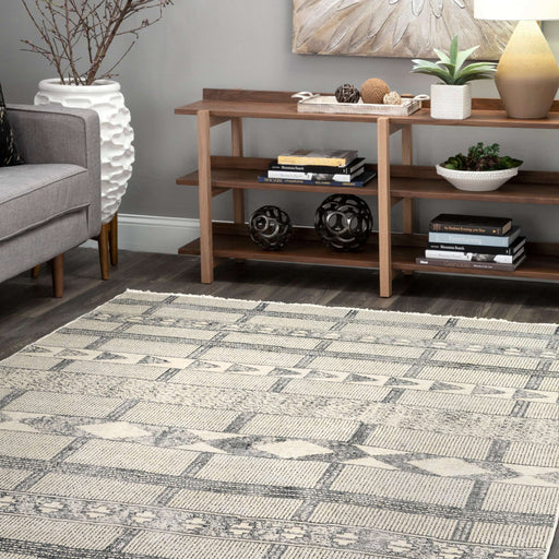Noelle Tribal Cross Striped Area Rug
