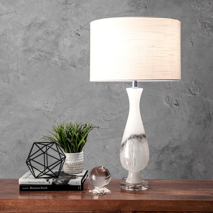 Dayton 30" Glass Marbleized Table Lamp