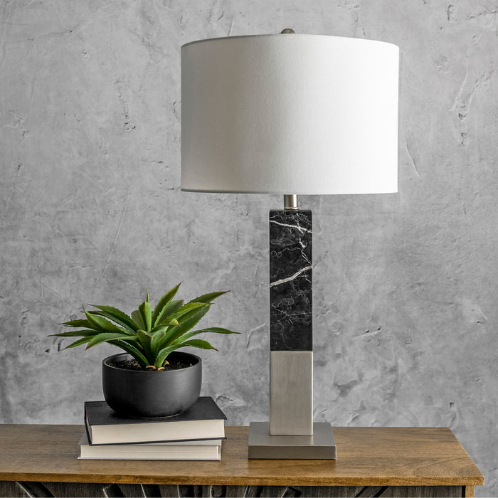 Trent 28" Marble & Iron Table Lamp